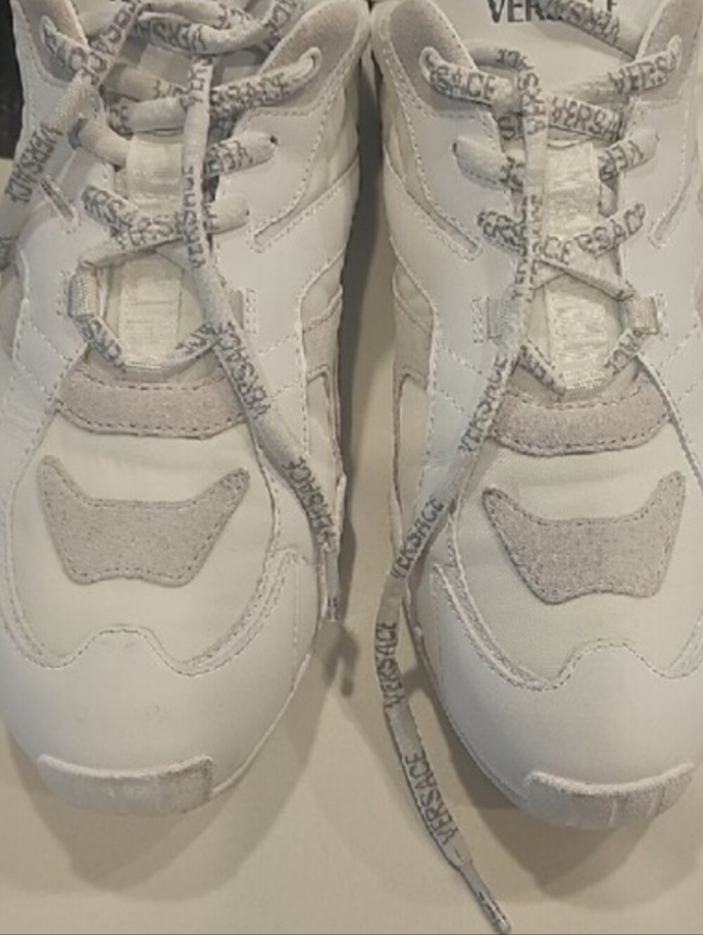 Versace  BIANCO+CONCRETE SNEAKERS WITH BOX